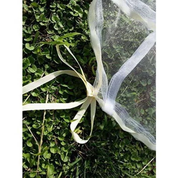 Agfabric 72 in. H x 72 in. W in Bird Netting Insect Barrier Garden Plant Cover -Shape Bag with Rope, White - Image 2