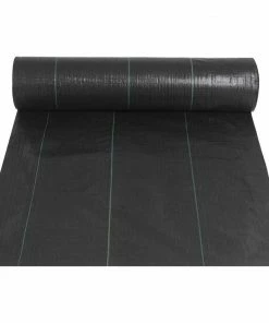 Agfabric 6 ft. x 16 ft. Landscape Weed Barrier PP Woven Garden Mat with 6-Pins for Raised Bed Soil Erosion Control