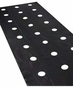 Agfabric 4 ft. x 6 ft. Weed Control Fabric Planting Holes Eco-Friendly for Vegetable Garden Landscape with 6 in. Dia
