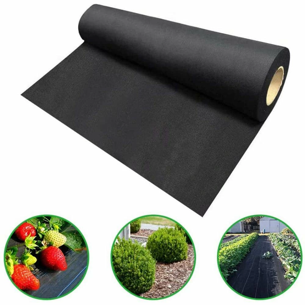 Agfabric 4 ft. x 100 ft. Heavy Non-Woven Weed Barrier for Gardening Mat and Raised Bed, Weed Control - Image 7