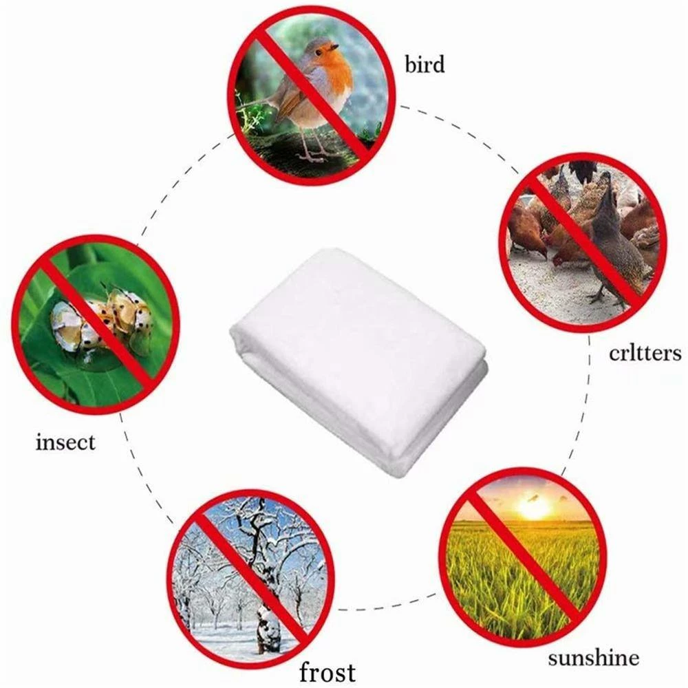 Agfabric 84 in. H x 72 in. W Fabric Plant Cover Sun and Frost Protection Rectangle Blanket for Season Extension (10-Pack) - Image 4