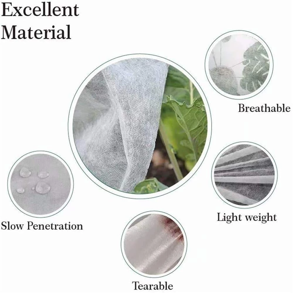 Agfabric 84 in. H x 72 in. W Fabric Plant Cover Sun and Frost Protection Rectangle Blanket for Season Extension (10-Pack) - Image 3