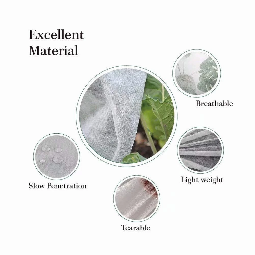 Agfabric 168 in. x 144 in. 0.95 oz. Plant Cover Warm Worth Frost Blanket for Season Extension and Frost Protection - Image 5