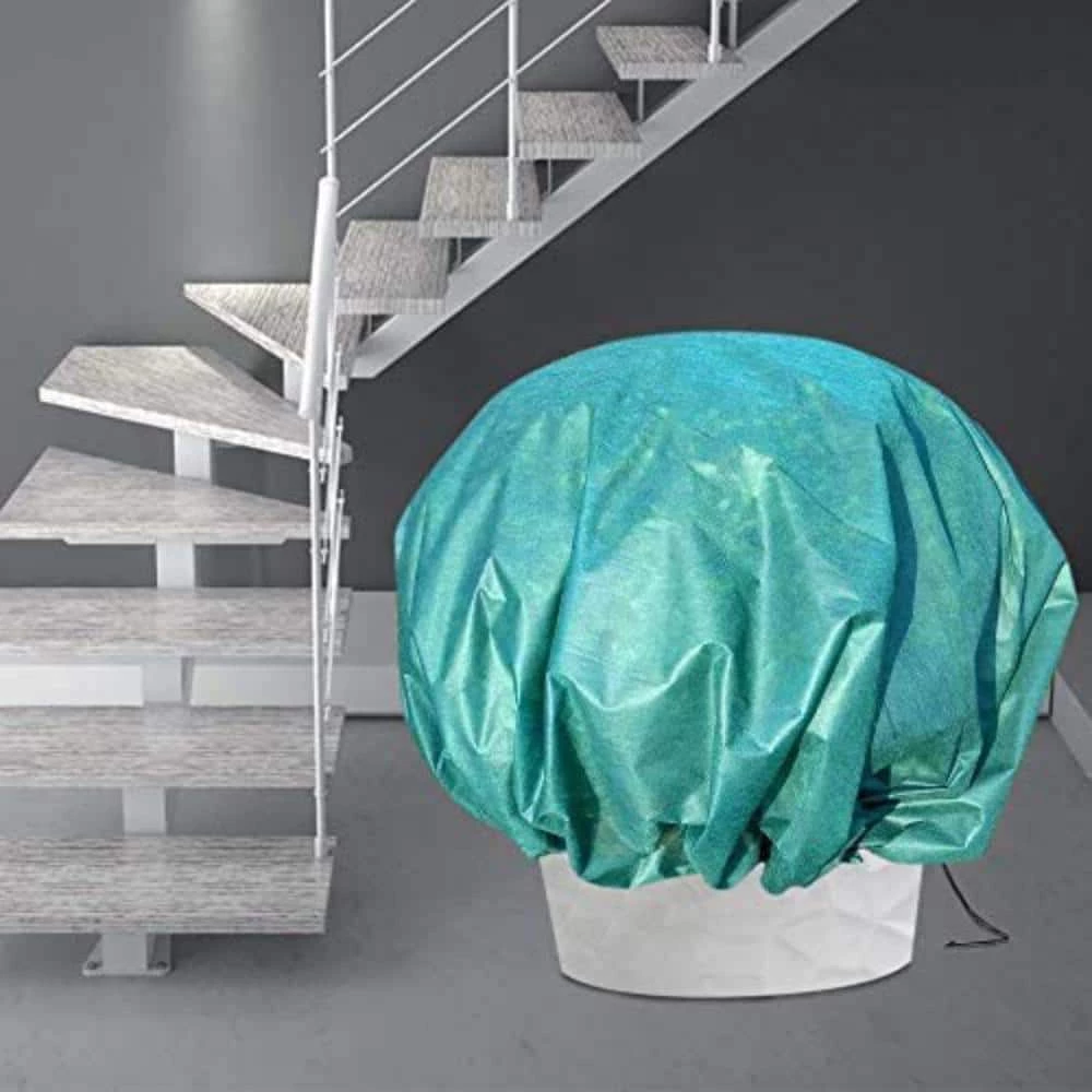 Agfabric 0.95 oz. 6 ft. Dia Round Dark Green Plant Cover Anti-Freeze Jacket for Shrub Freeze Protection (1-pack) - Image 4