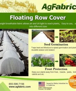 Agfabric 10 ft. x 15 ft. Floating Row Plant Covers Freeze Protection Row Covers for Vegetables