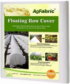Agfabric 0.9 oz. 5 ft. x 25 ft. Row Covers for Vegetables Floating Plant Covers Freeze Protection Frost Blanket for Garden