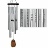 WOODSTOCK CHIMES Signature Collection, Affirmation Chime, 25 in. Amazing Grace Silver Wind Chime AFASB