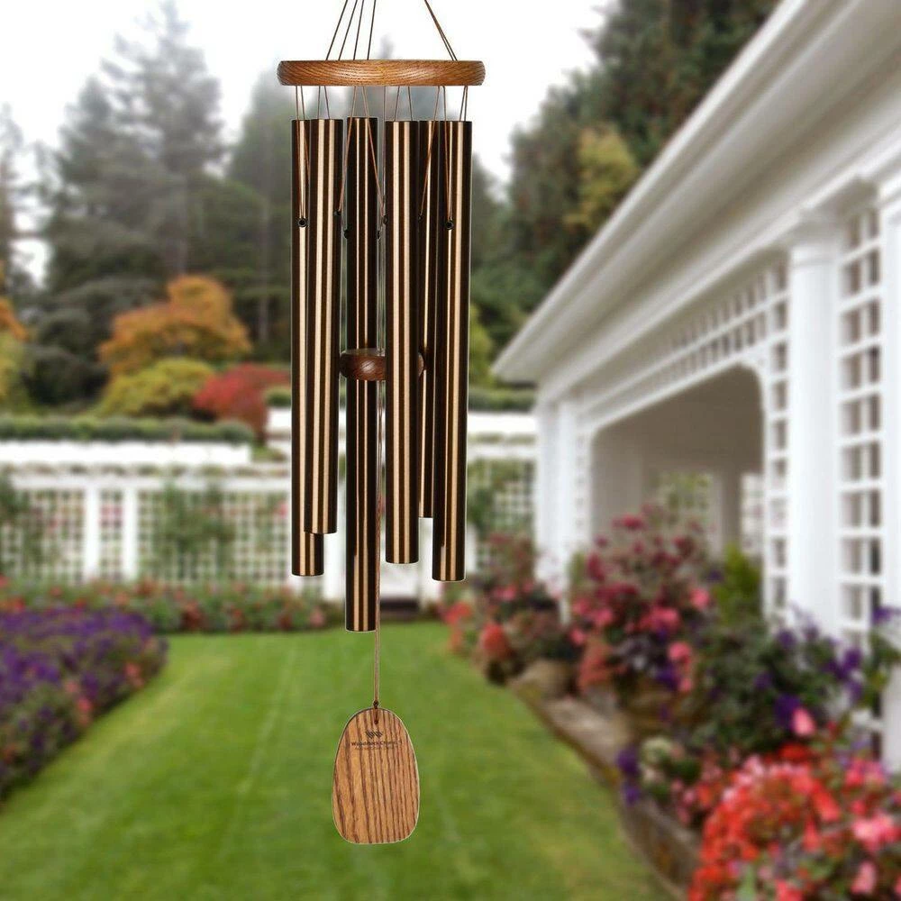 WOODSTOCK CHIMES Signature Collection, Amazing Grace Chime, Medium 24 in. Bronze Wind Chime - Image 7
