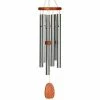 WOODSTOCK CHIMES Signature Collection, Amazing Grace Chime, Medium 24 in. Silver Wind Chime AGMS