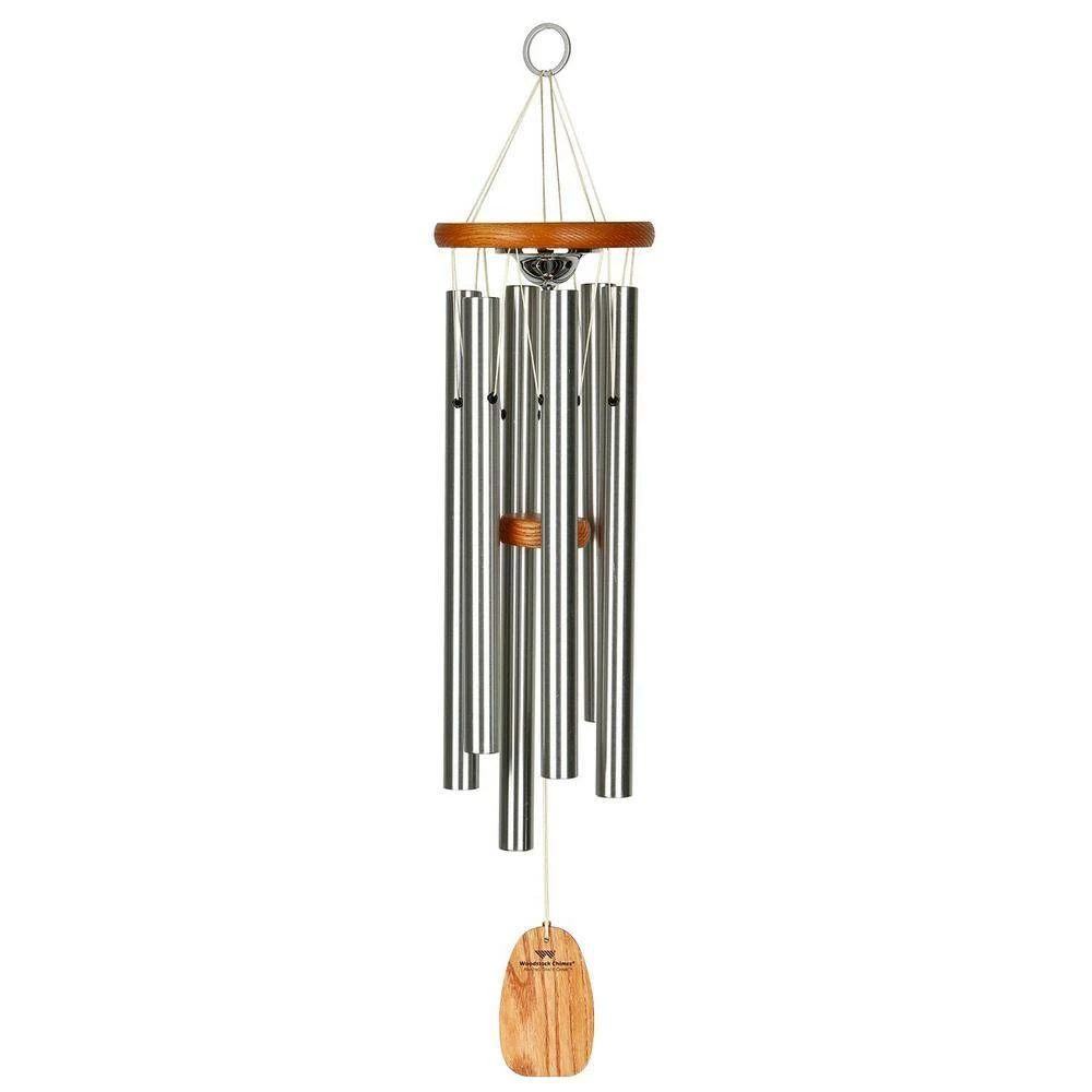 WOODSTOCK CHIMES Signature Collection, Woodstock Memorial Chime, 24 in. Silver Wind Chime - Image 2