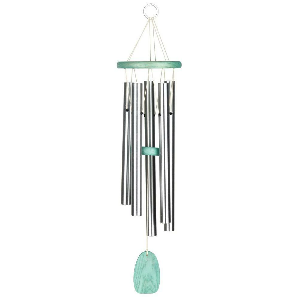 WOODSTOCK CHIMES Signature Collection, Woodstock Beachcomber Chime, 24 in. Silver Wind Chime - Image 2