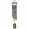 Woodstock Chimes Signature Collection, Woodstock Happy Birthday Chime, 22 in. Silver Wind Chime BDAY