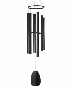 Woodstock Chimes Signature Collection, Bells of Paradise, 68 in. Black Wind Chime BPK68