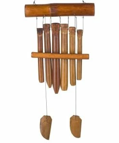 WOODSTOCK CHIMES Asli Arts Collection, Gamelan Bamboo Chime, 32 in. Bamboo Wind Chime C110