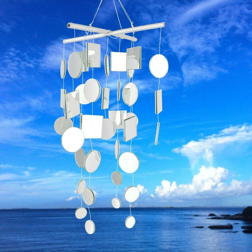 WOODSTOCK CHIMES Asli Arts Collection, Mirror Chime, Medium 20 in. Wind Chime C125 - Image 7