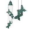 WOODSTOCK CHIMES Signature Collection, Woodstock Habitats, Butterfly Chime 21 in. Verdigris Wind Chime CBC