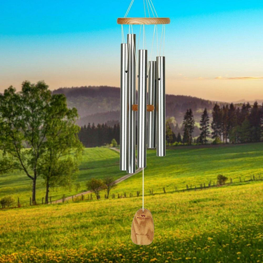 WOODSTOCK CHIMES Signature Collection, Chimes of Bach, 28 in. Silver Wind Chime CBWSI - Image 7