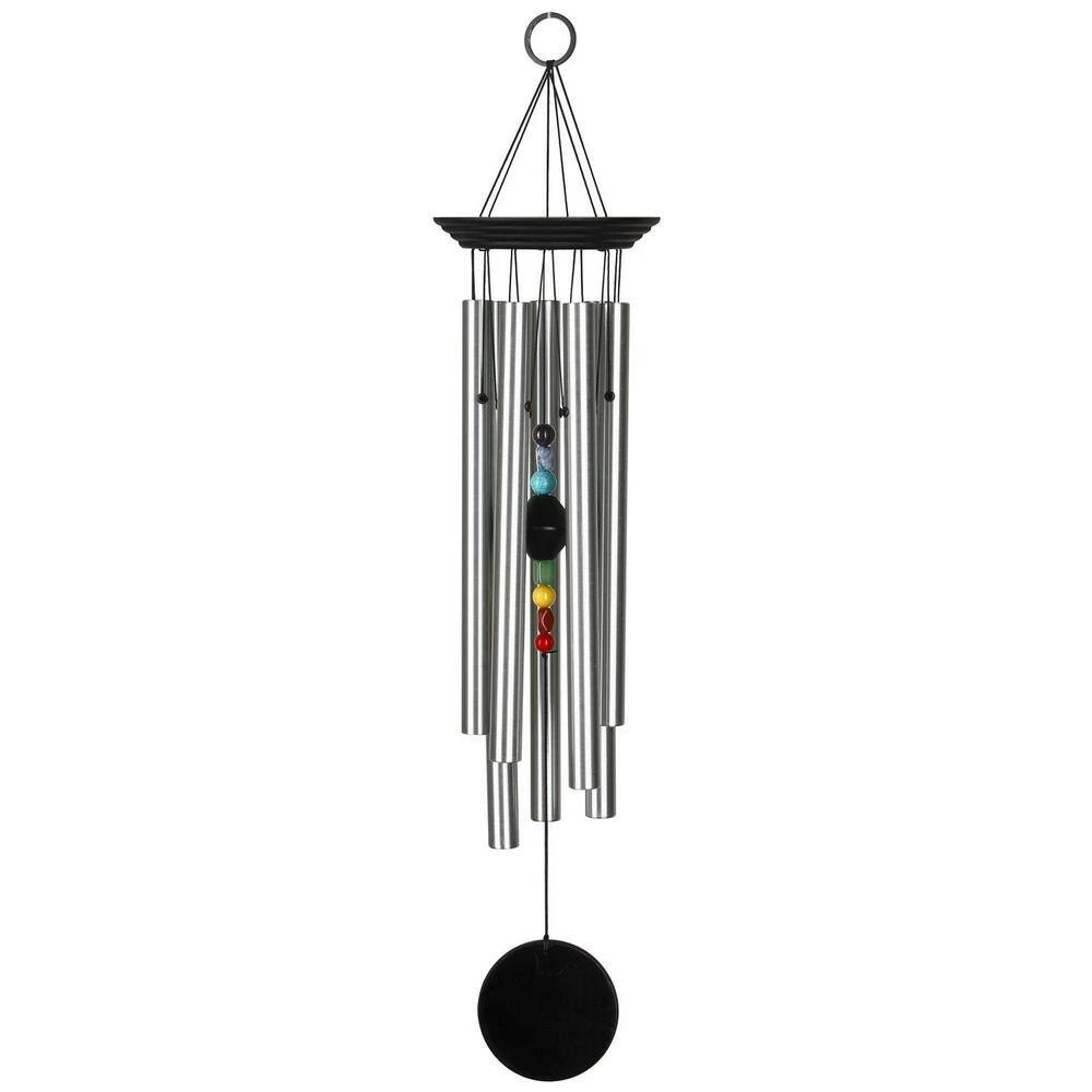 WOODSTOCK CHIMES Signature Collection, Woodstock Chakra Chime, 24 in. Black Wind Chime CC7L - Image 2