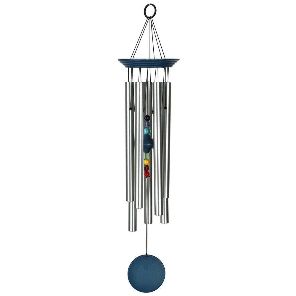 WOODSTOCK CHIMES Signature Collection, Woodstock Chakra Chime, 24 in. Blue Wind Chime - Image 2