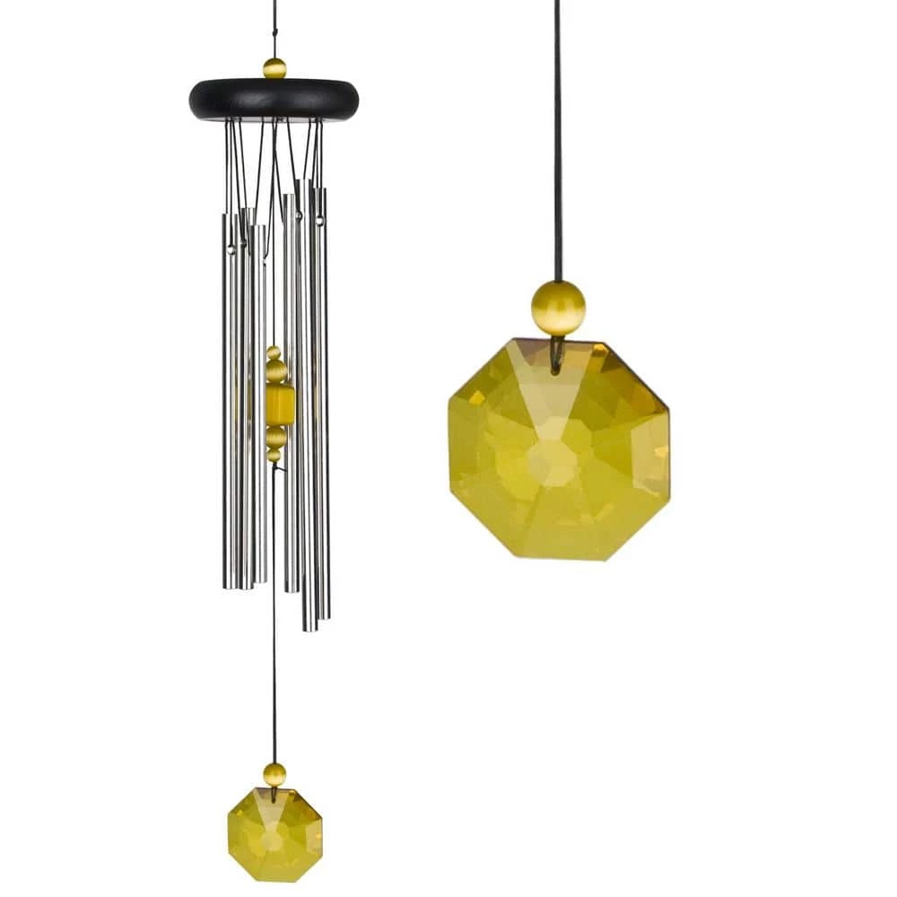 WOODSTOCK CHIMES Signature Collection, Woodstock Chakra Chime, 17 in. Citrine Wind Chime CCCI