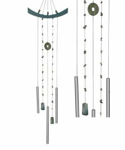 WOODSTOCK CHIMES Signature Collection, Woodstock Feng Shui Chime, Chi Energy, 39 in. Jade Wind Chime CEJ