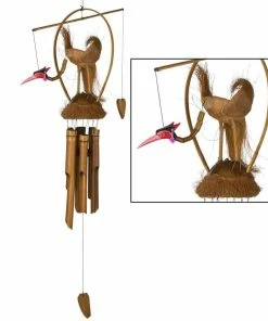 WOODSTOCK CHIMES Asli Arts Collection, Gooney Bamboo Chime, 37'' Gloria Wind Chime CGL444
