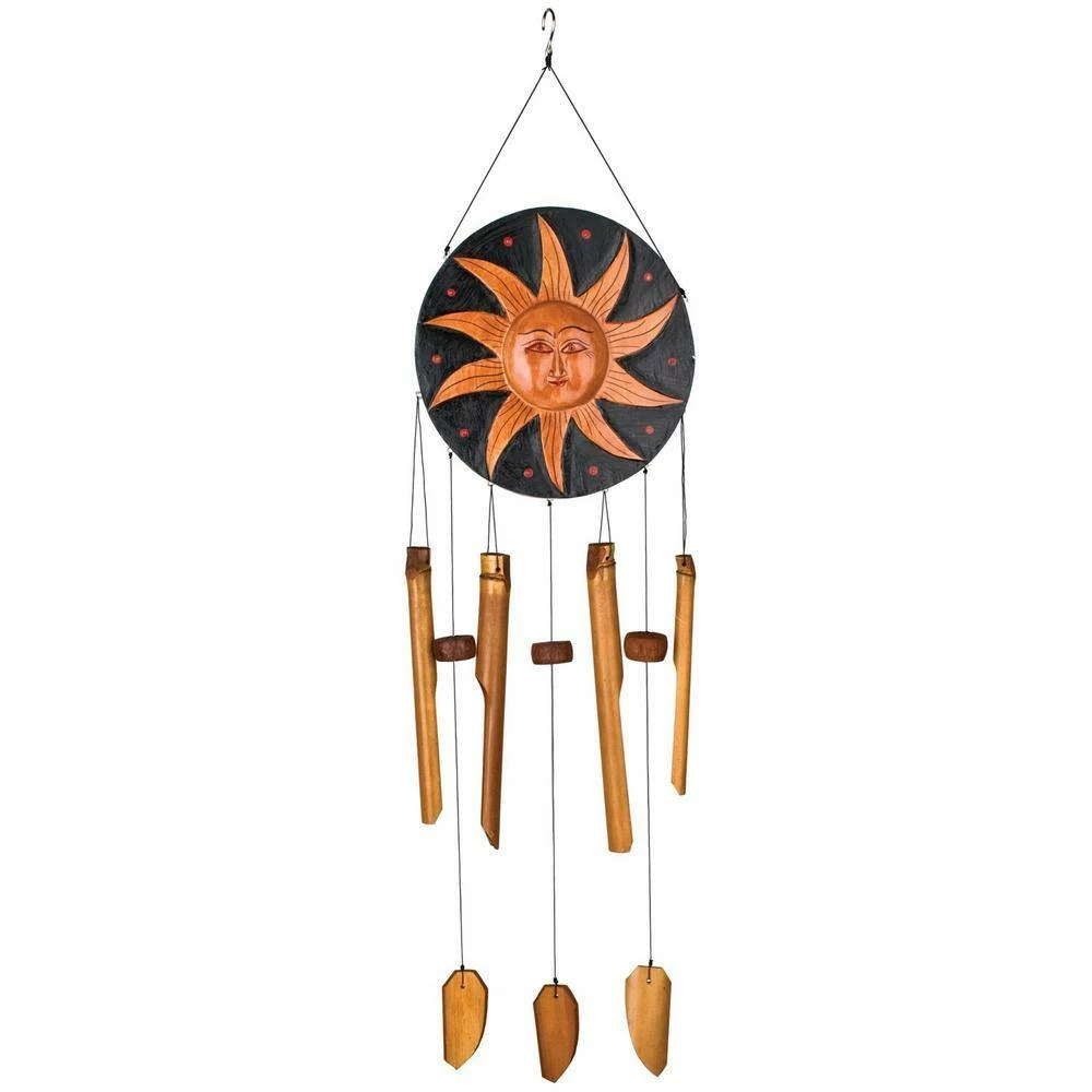 WOODSTOCK CHIMES Asli Arts Collection, Celestial Bamboo Chime, 37 in. Wind Chime CMCEL - Image 2