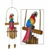 WOODSTOCK CHIMES Asli Arts Collection, Parrot Bamboo Chime, 36 in. Wind Chime CPA437