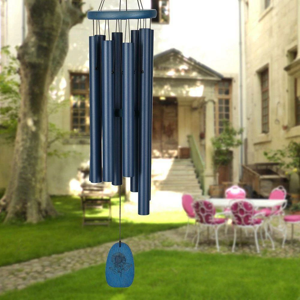 WOODSTOCK CHIMES Signature Collection, Chimes of Provence, 26 in. Silver Wind Chime CPS - Image 7