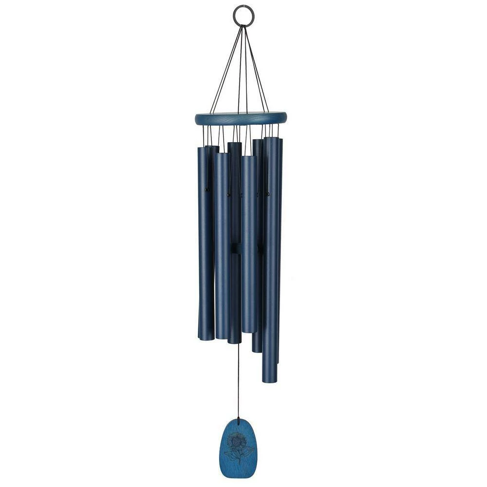 WOODSTOCK CHIMES Signature Collection, Chimes of Provence, 26 in. Silver Wind Chime CPS - Image 2