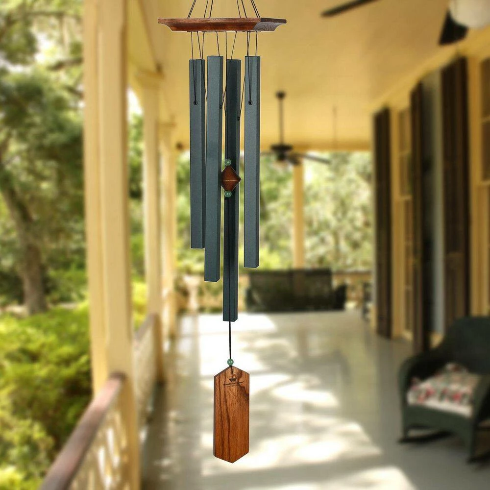 WOODSTOCK CHIMES Signature Collection, Woodstock Craftsman Chime, 33 in. Evergreen Wind Chime CRCE - Image 7