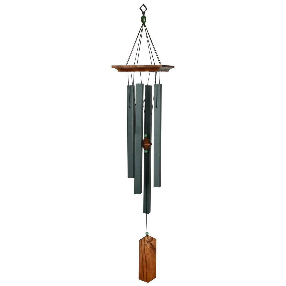 WOODSTOCK CHIMES Signature Collection, Woodstock Craftsman Chime, 33 in. Evergreen Wind Chime CRCE - Image 2