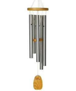 WOODSTOCK CHIMES Signature Collection, Chicago Blues Chime, 25 in. Silver Wind Chime CWS