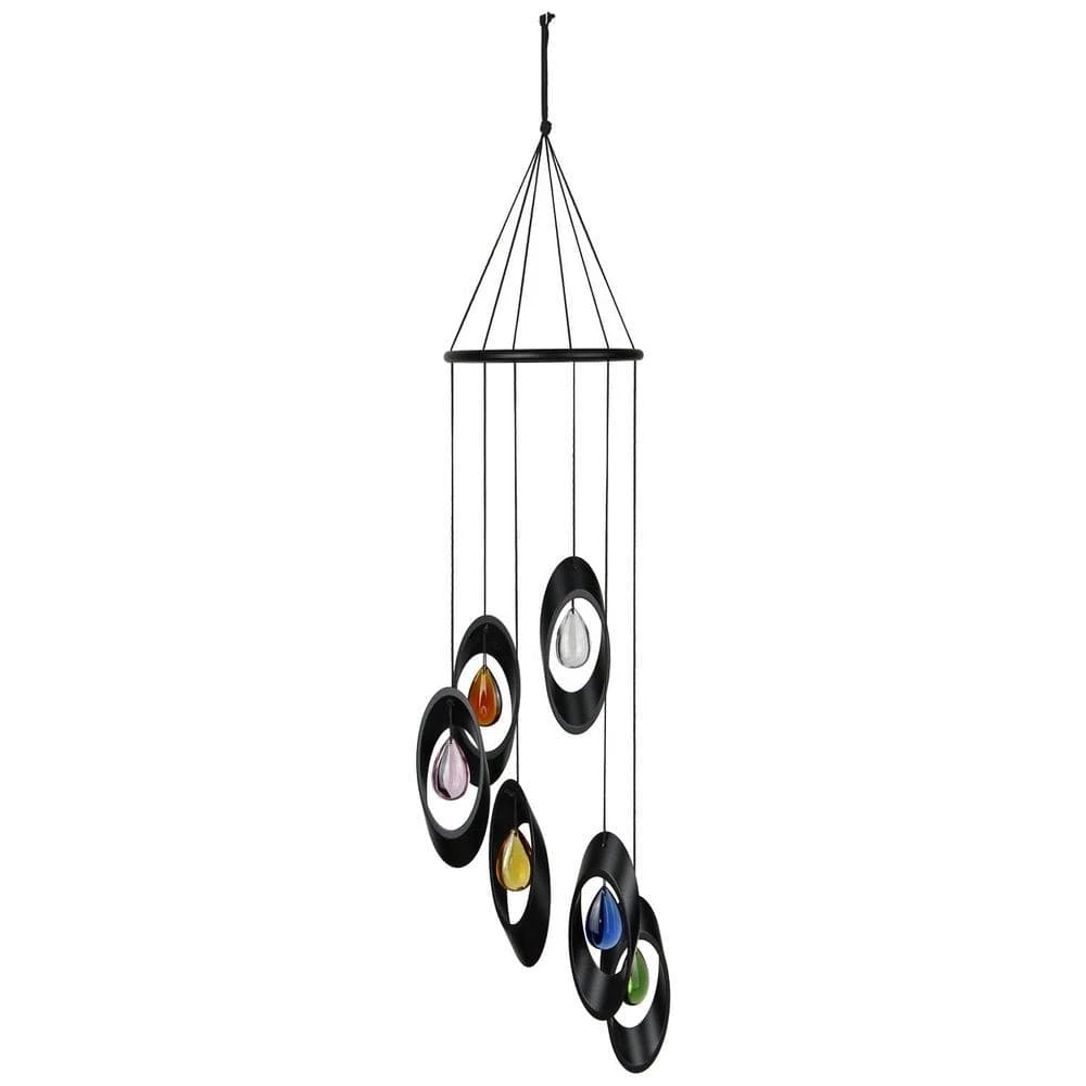WOODSTOCK CHIMES Signature Collection, Woodstock Bellissimo Bells, 28 in. Black Wind Bell CYBRS - Image 2