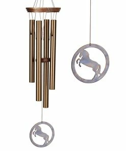 WOODSTOCK CHIMES Signature Woodstock Equestrian Spirit Chime, 26 in. Bronze Wind Chime ESC