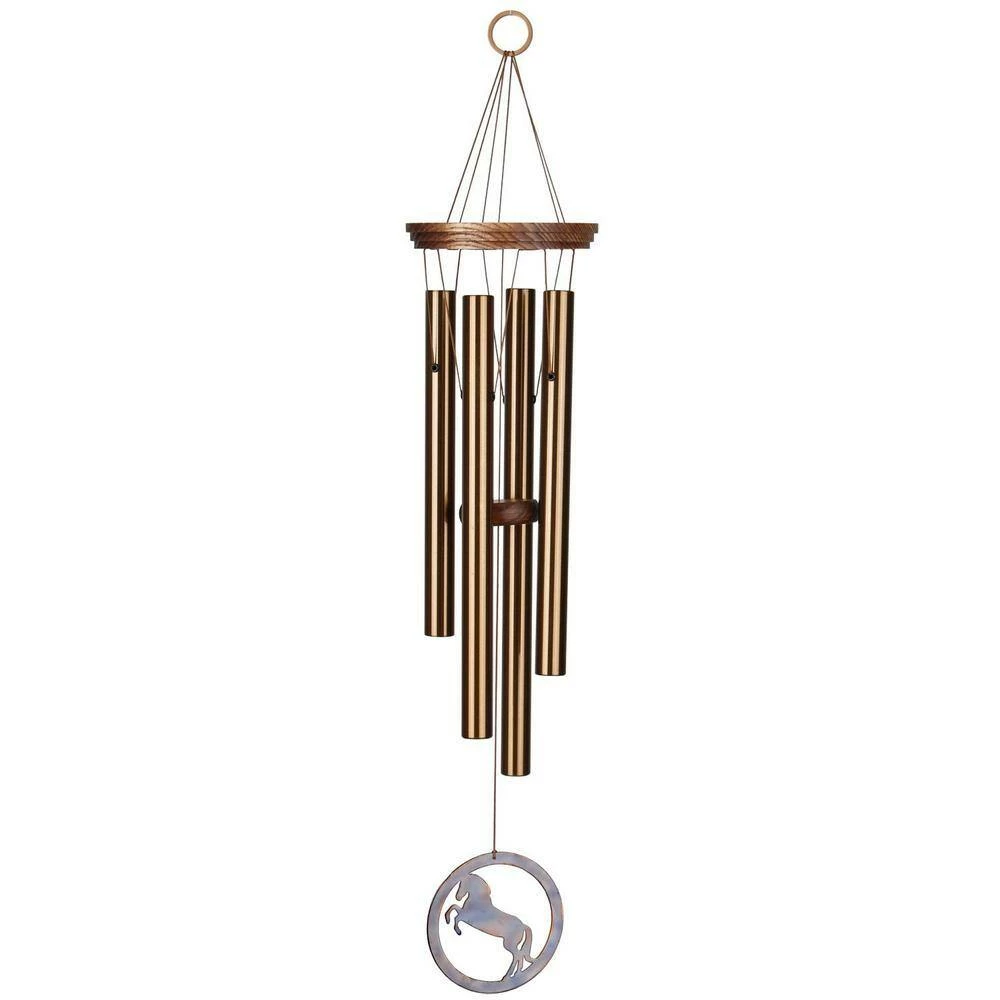 WOODSTOCK CHIMES Signature Woodstock Equestrian Spirit Chime, 26 in. Bronze Wind Chime ESC - Image 2