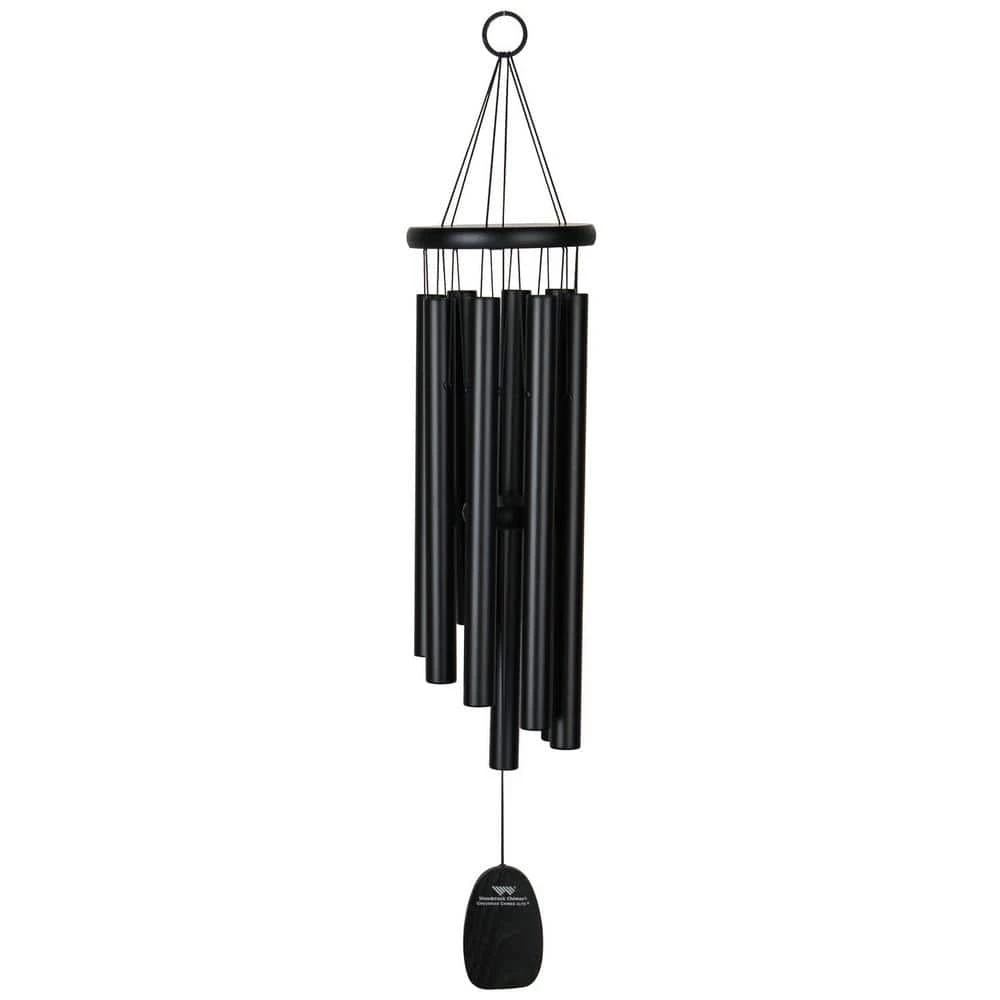 WOODSTOCK CHIMES Signature Gregorian Chimes, Alto 27 in. Black Wind Chime GABB - Image 2