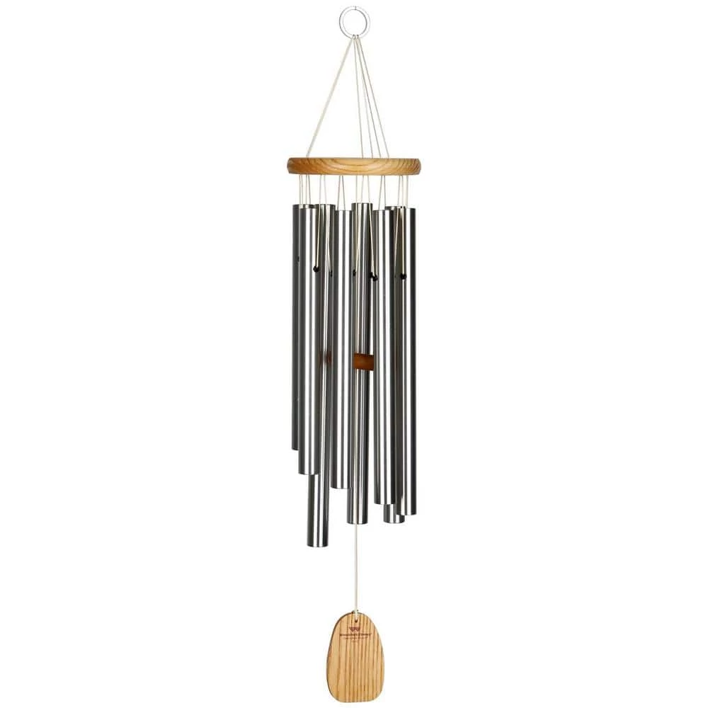 WOODSTOCK CHIMES Signature Gregorian Chimes, Alto 27 in. Silver Wind Chime GAS - Image 2