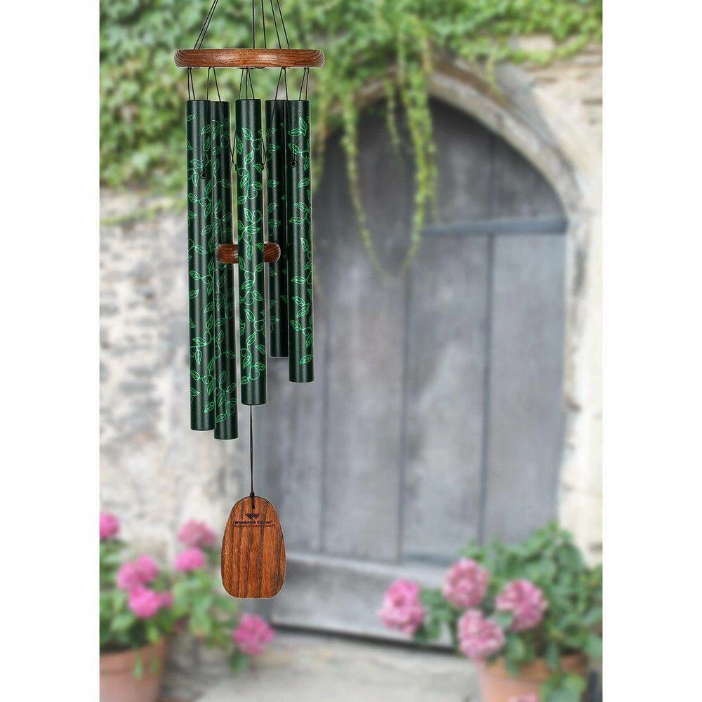 WOODSTOCK CHIMES Signature Woodstock Garden Chime, 24 in. Ivy Green Wind Chime GCI - Image 7