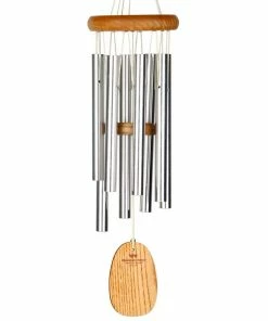 WOODSTOCK CHIMES Signature Collection, Gregorian Chimes, Soprano, 17 in. Silver Wind Chime GSS
