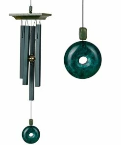 WOODSTOCK CHIMES Signature Collection, Woodstock Jade Chime, 22 in. Green Wind Chime JC
