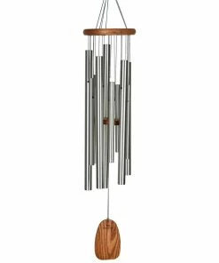WOODSTOCK CHIMES Signature Collection, Magical Mystery Chimes, 39 in. Butterfly's Farewell Silver Wind Chime MMBF