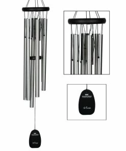 WOODSTOCK CHIMES Signature Collection, Pachelbel Canon Chime, 32 in. Silver Wind Chime PCC