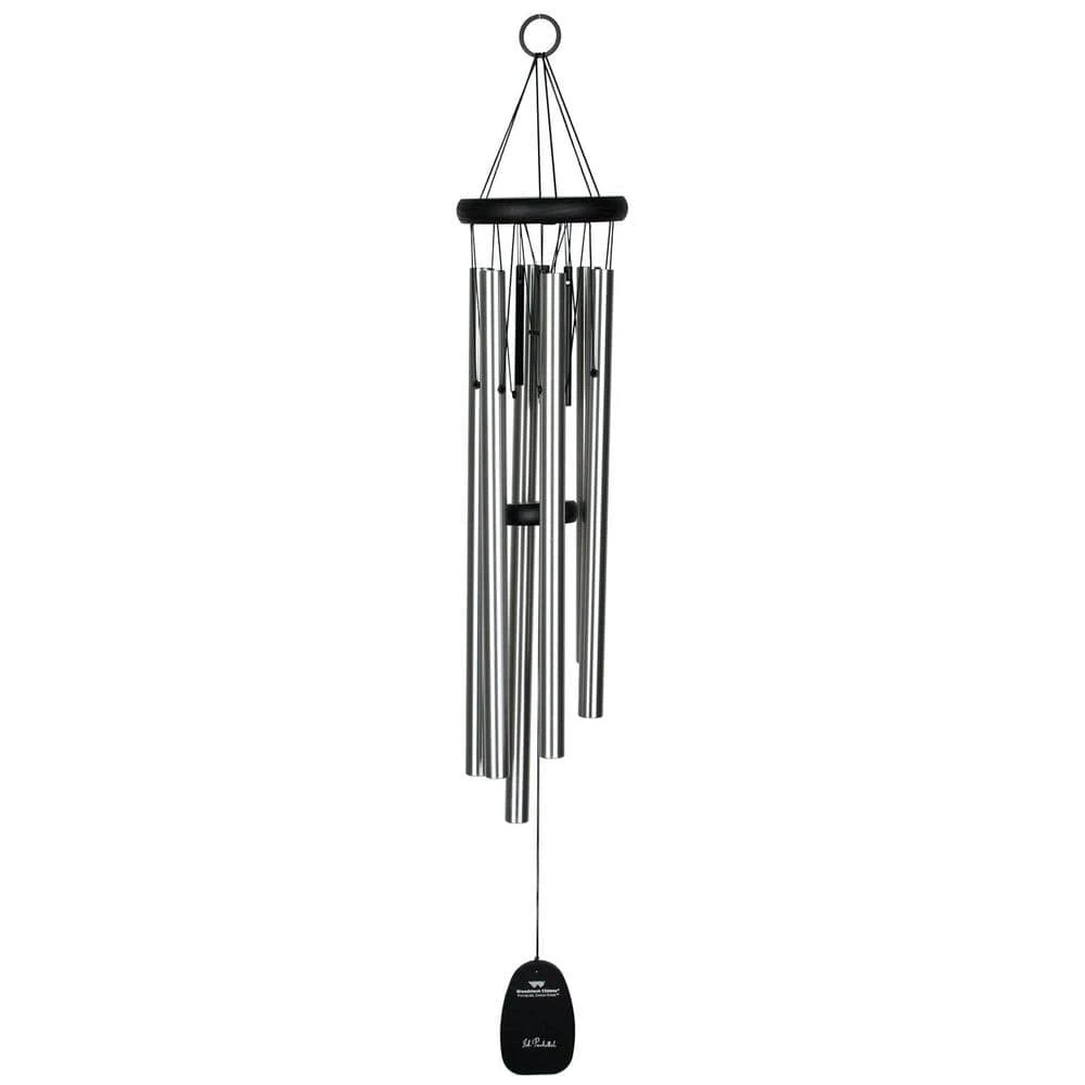 WOODSTOCK CHIMES Signature Collection, Pachelbel Canon Chime, 32 in. Silver Wind Chime PCC - Image 2