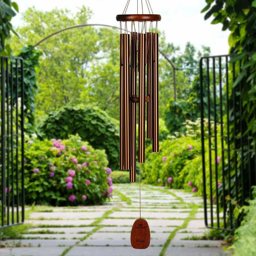WOODSTOCK CHIMES Signature Collection, Pachelbel Canon Chime, 32 in. Bronze Wind Chime - Image 7