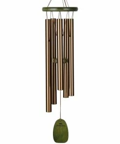 WOODSTOCK CHIMES Signature Collection, Woodstock Rainforest Chime, 25 in. Bali Bronze Wind Chime RFCB