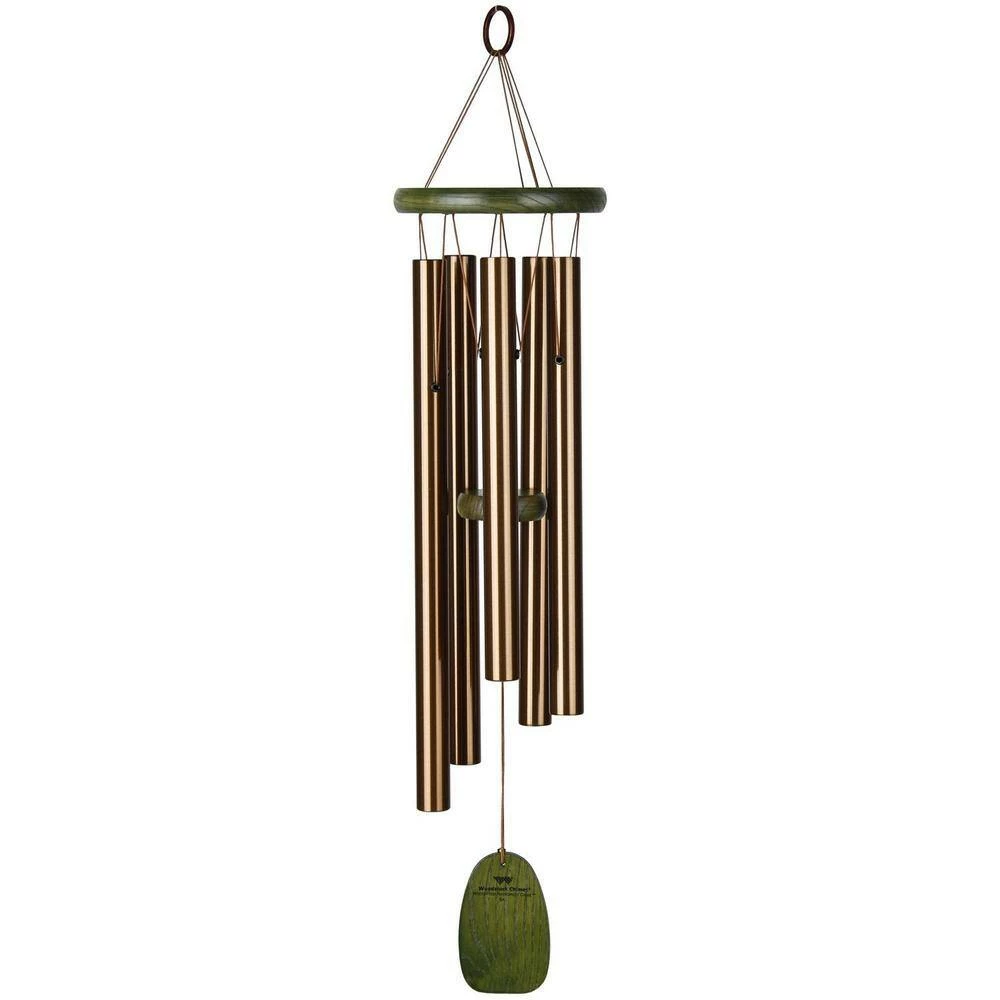 WOODSTOCK CHIMES Signature Collection, Woodstock Rainforest Chime, 25 in. Bali Bronze Wind Chime RFCB - Image 2