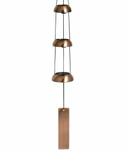 WOODSTOCK CHIMES Signature Collection, Woodstock Temple Bells, Trio, 24 in. Copper Wind Bell
