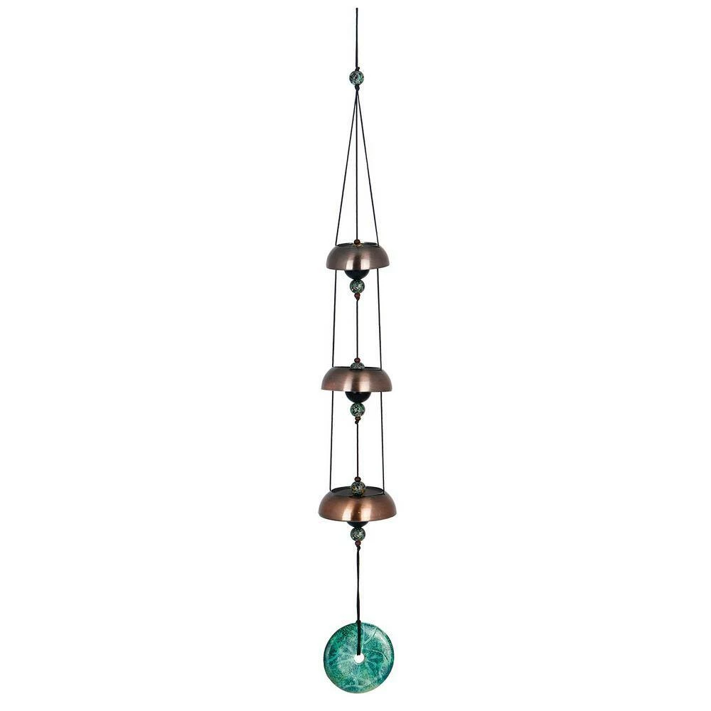 WOODSTOCK CHIMES Signature Collection, Woodstock Temple Bells, Trio, 21 in. Terra Wind Bell TB3TR - Image 2