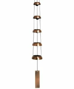 WOODSTOCK CHIMES Signature Collection, Woodstock Temple Bells, Quintet, 32 in. Copper Wind Bell